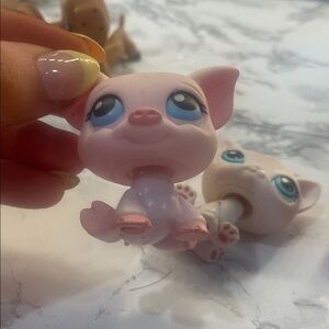 Adorable Pink Pet Figurine